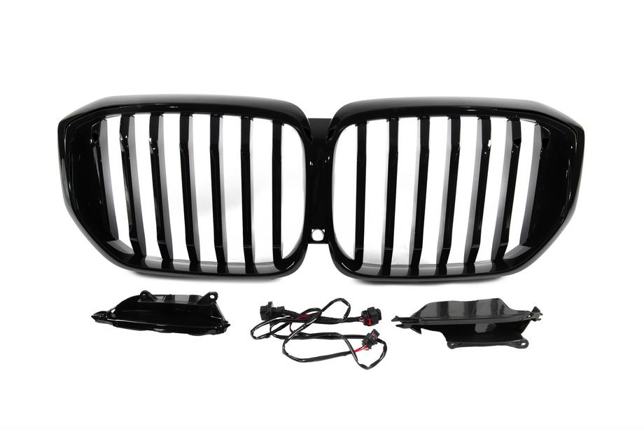 BMW X5 G05 2019–2026 Obličková maska 1 Bar LED (2019-2022, lesklá čierna) Image