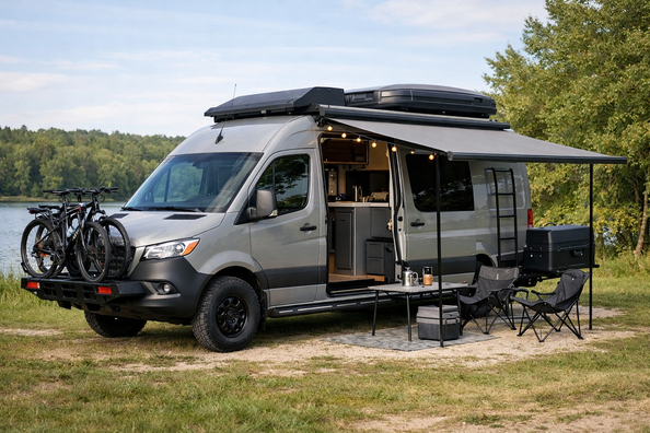 Upgrade Mercedes Sprinter W907/W910 na rodinný kemping bez preháňania