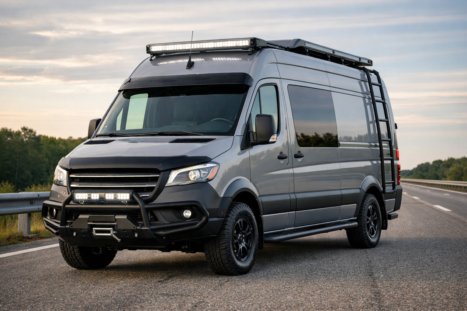 Balík úprav Mercedes Sprinter W907/W910 na diaľnicu: ochrana, komfort a vzhľad