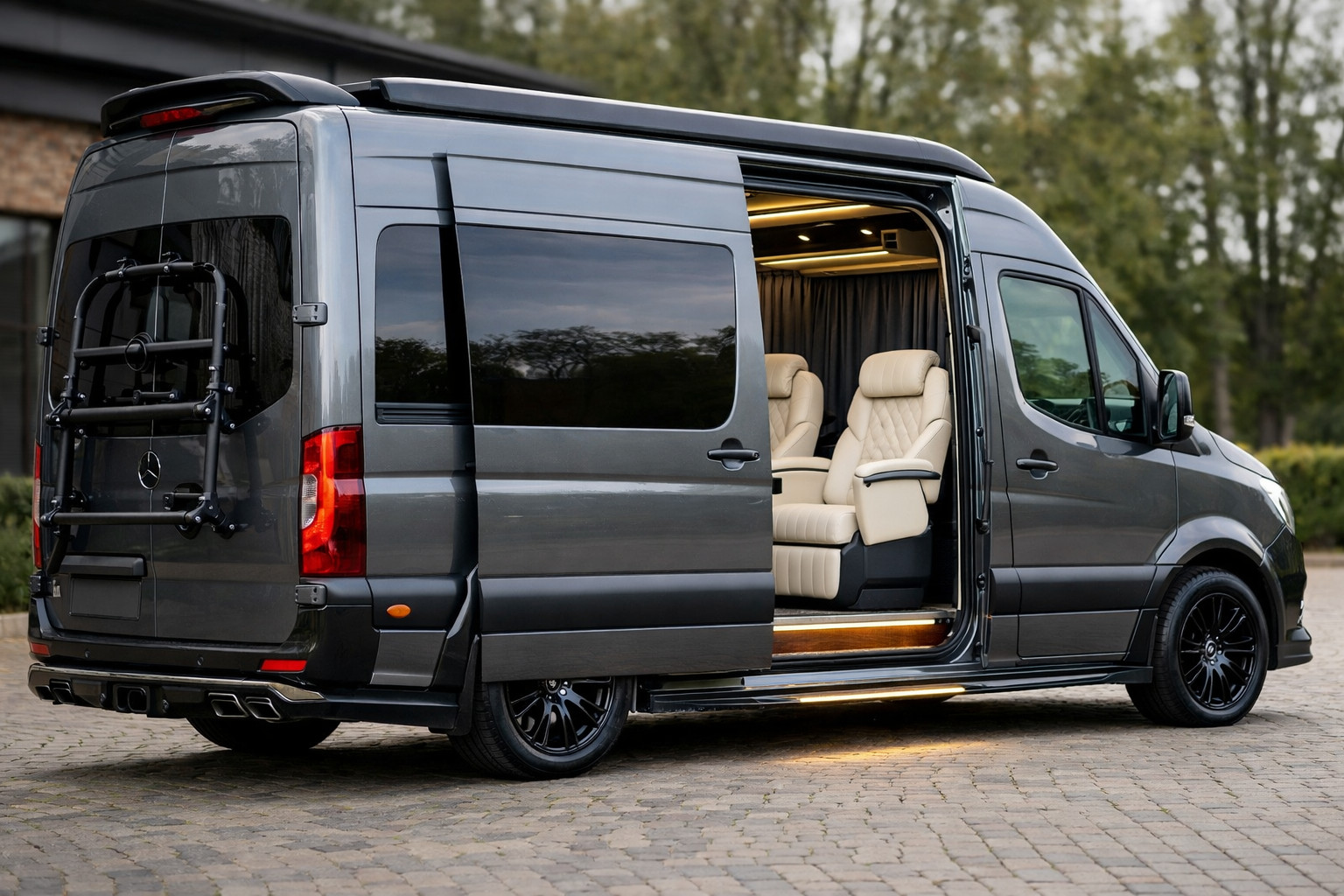 Ako postaviť Mercedes Sprinter W907/W910 pre VIP pasažierku bez lacného lesku