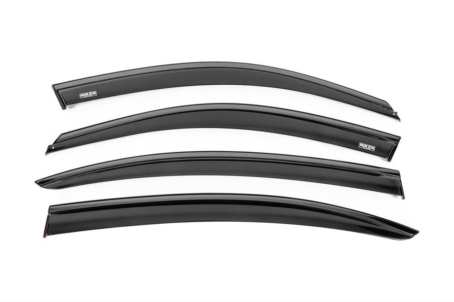 BMW rad 3 F30/F31 2012–2019 Okenné deflektory s čiernou lištou Niken Luxury (4 ks) Image