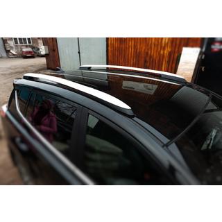 Sivé OEM strešné pozdĺžne nosiče (hliník) Toyota Rav 4 2013–2018 fotografia 4