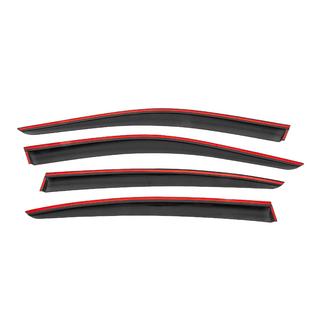 Okenné deflektory s čiernou lištou Niken Luxury (4 ks) fotografia 4