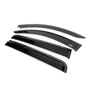 Okenné deflektory s čiernou lištou Niken Luxury (4 ks) fotografia 2