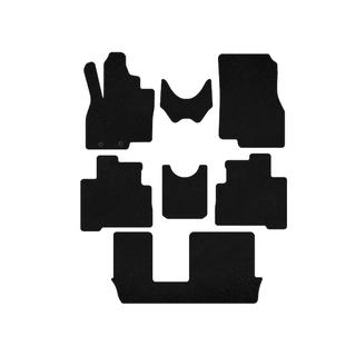 Textilné koberce Deluxe (3 rady, 7-miestne, čierne) Mitsubishi Grandis 2003–2011 fotografia 1