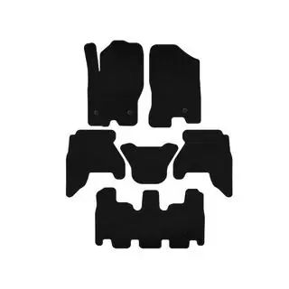 Textilné autokoberce Deluxe V1 (3 rady, čierna, 2010-2014) fotografia 1