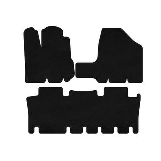Textilné autokoberce Deluxe do interiéru (2 rady, čierne) Toyota Sienna 2003–2009 fotografia 1