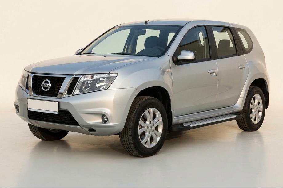 Nissan Terrano 2014– Bočné nášľapy Allmond Grey (2 ks, hliník) Image