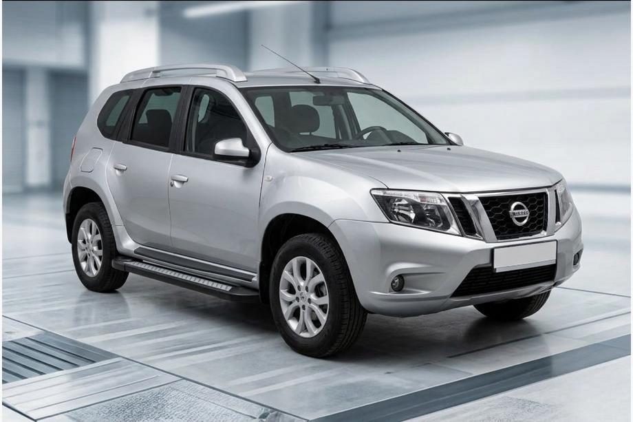 Nissan Terrano 2014– Bočné nášľapy Vision New Black (2 ks, hliník) Image
