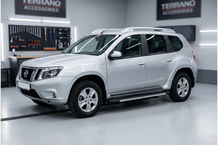 Nissan Terrano 2014– Bočné nášľapy Duru (2 ks, hliník) Image