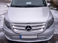 Mercedes Vito/V-trieda W447 2014– Lišty na prednú masku 2014-2020 (5 ks, nerez) fotografia 1