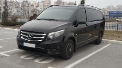 Mercedes Vito/V-trieda W447 2014– Lišty na prednú masku 2014-2020 (5 ks, nerez) fotografia 4