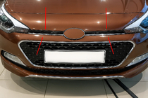 Hyundai I-20 2014–2020 Nerezové lišty na masku 2014-2018 (2 ks) fotografia 1