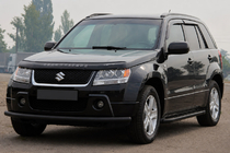 Suzuki Grand Vitara 2005–2017 Predná ochranná tyč ST008 Black (nerez) fotografia 1