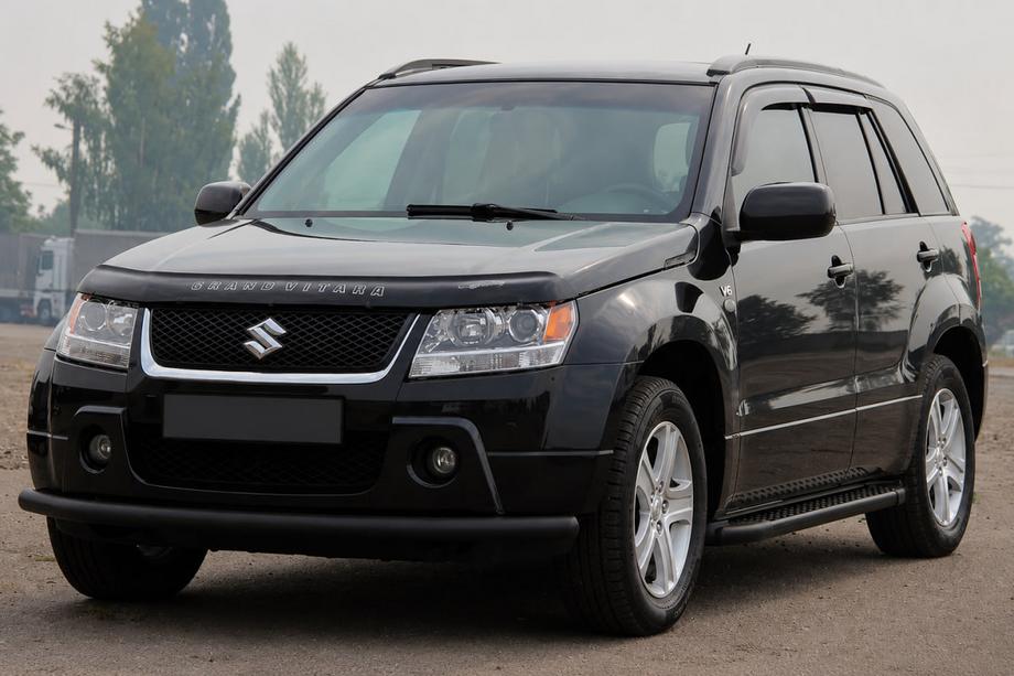 Suzuki Grand Vitara 2005–2017 Predná ochranná tyč ST008 Black (nerez) Image