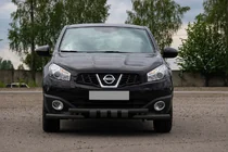 Nissan Qashqai 2010–2014 Predný ochranný rám ST009-15 Black (nerez) fotografia 2