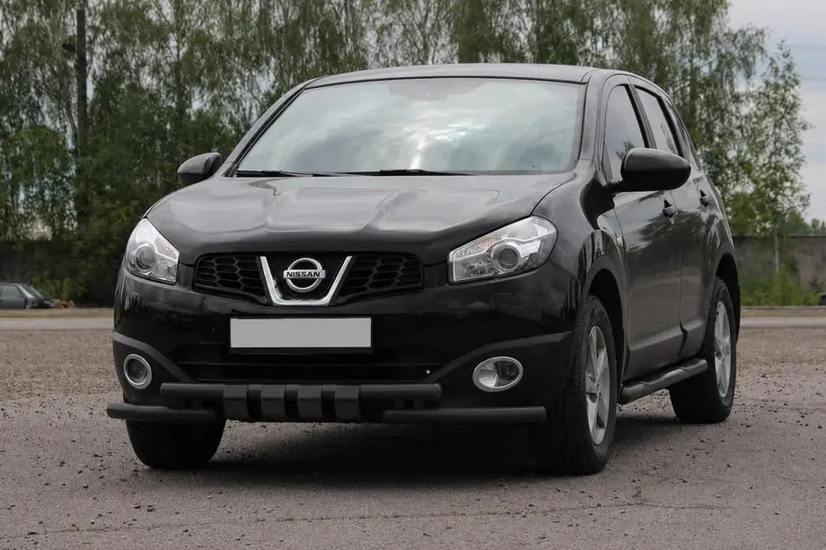 Nissan Qashqai 2010–2014 Predný ochranný rám ST009-15 Black (nerez) Image