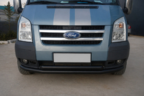 Ford Transit 2000–2014 Predný ochranný rám ST014 Black (2006-2014, nerez) fotografia 2
