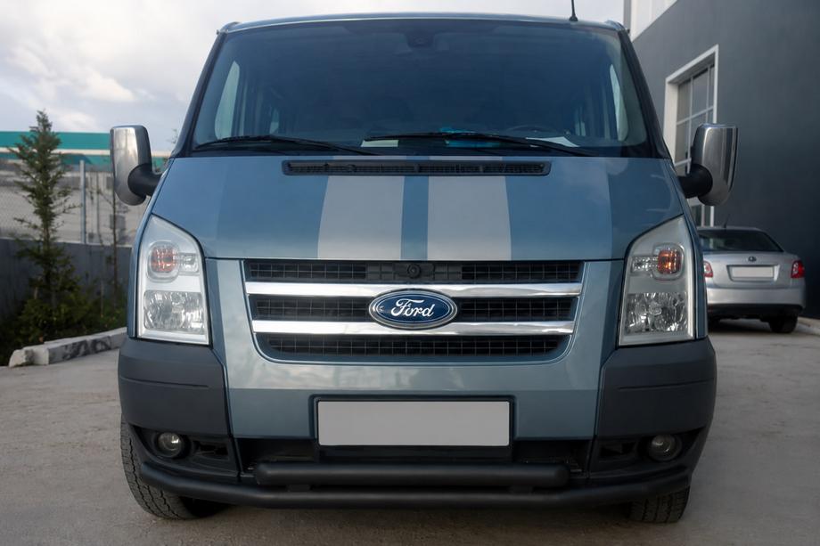 Ford Transit 2000–2014 Predný ochranný rám ST014 Black (2006-2014, nerez) Image