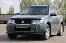 Suzuki Grand Vitara 2005–2017 Predný ochranný rám ST015 Black (nehrdzavejúca oceľ) fotografia 3
