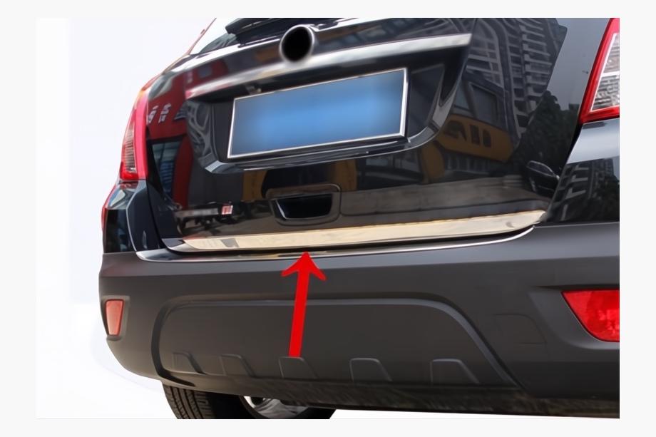 Opel Mokka 2012–2021 Nerezová lišta hrany kufra OmsaLine - talianska nehrdzavejuca ocel Image