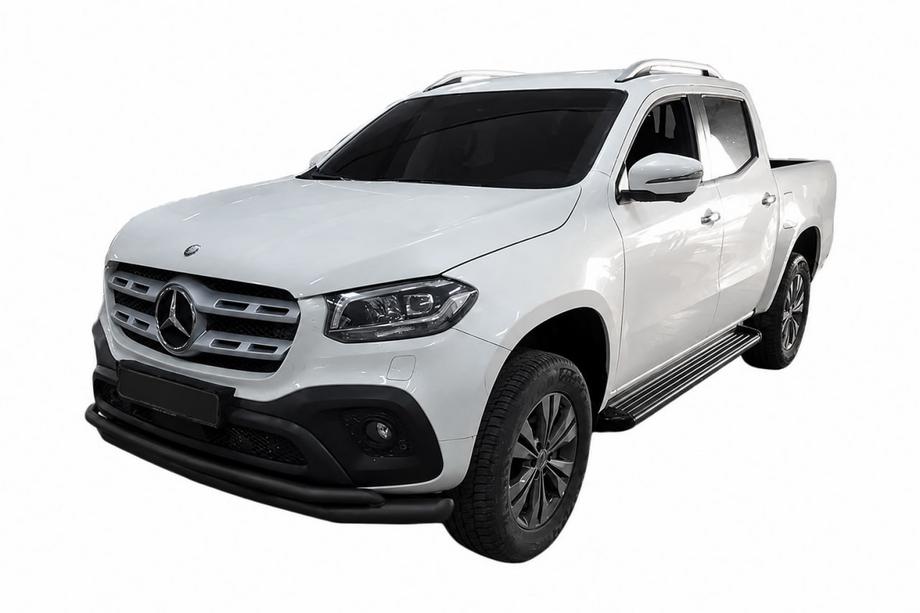 Mercedes X class 2017–2020 Predný ochranný rám ST017 Black (nerez, 60 mm) Image