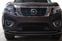 Nissan Navara/NP300 2016– Predný ochranný rám ST017 Black (nerez) fotografia 1