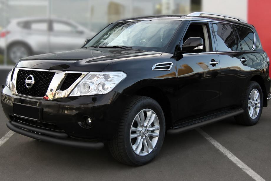 Nissan Pathfinder R51 2005–2014 Dvojitý predný ochranný rám Black (nerez) Image