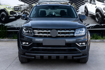 Volkswagen Amarok 2010–2022 Predný ochranný rám F3-08.7 Black (nerez) fotografia 1