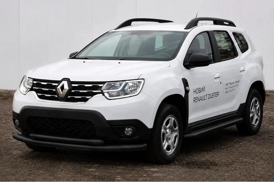 Dacia Duster 2018–2024 Predný ochranný rám F3-10 Black (nerez) Image