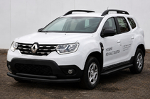 Renault Duster 2018–2024 Predný ochranný rám F3-10 Black (nerez) fotografia 1