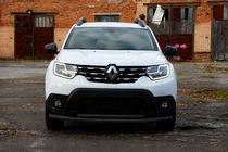 Renault Duster 2018–2024 Predný ochranný rám F3-10 Black (nerez) fotografia 2