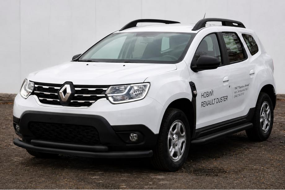 Renault Duster 2018–2024 Predný ochranný rám F3-10 Black (nerez) Image