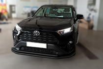 Toyota Rav 4 2019–2025 Predný ochranný rám F3-10 Black (nerez) fotografia 3