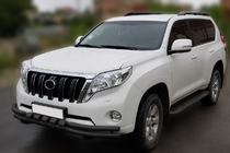 Toyota Land Cruiser Prado 150 2009–2023 Predný ochranný rám F3-31 Black (nerez) fotografia 1