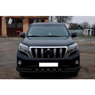 Predný ochranný rám F3-31 Black (nerez) Toyota Land Cruiser Prado 150 2009–2023 fotografia 2