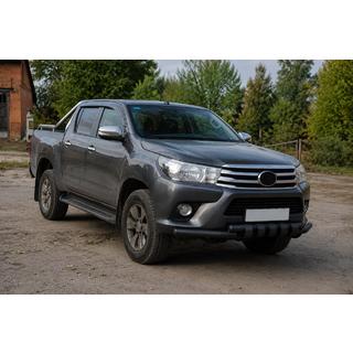 Predný ochranný rám F3-34 Black (nerez) Toyota Hilux 2015– fotografia 2