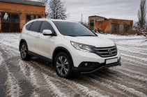 Honda CRV 2012–2016 Predný ochranný rám ST007 Black (nerez) fotografia 2