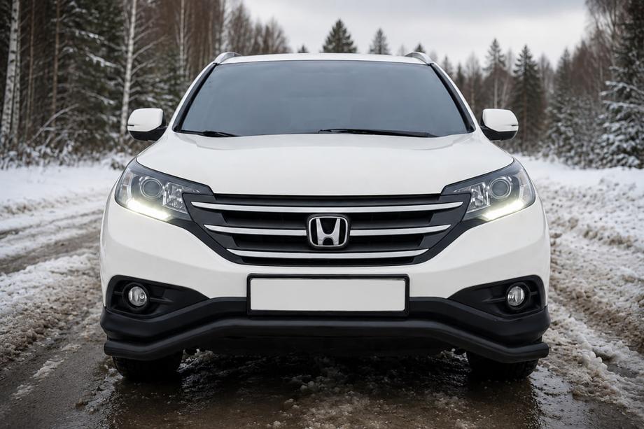 Honda CRV 2012–2016 Predný ochranný rám ST007 Black (nerez) Image