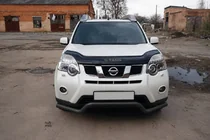Nissan X-trail T31 2007–2014 Predný ochranný rám ST007 Black (nerez) fotografia 2