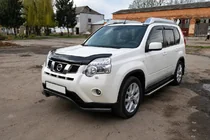 Nissan X-trail T31 2007–2014 Predný ochranný rám ST007 Black (nerez) fotografia 3