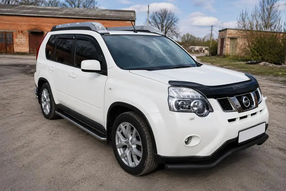 Nissan X-trail T31 2007–2014 Predný ochranný rám ST007 Black (nerez) Image