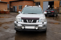 Nissan X-trail T30 2002–2007 Predný ochranný rám ST007 Black (nerez) fotografia 3