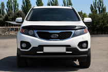Kia Sorento II XM 2009–2014 Predný ochranný rám ST008 Black (2010-2013, nerez) fotografia 1