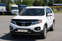 Kia Sorento II XM 2009–2014 Predný ochranný rám ST008 Black (2010-2013, nerez) fotografia 2