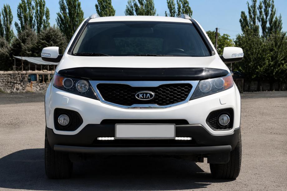 Kia Sorento II XM 2009–2014 Predný ochranný rám ST008 Black (2010-2013, nerez) Image