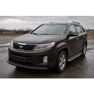Predný ochranný rám ST008 Black (2013-2015, nerez) Kia Sorento II XM 2009–2014 fotografia 1