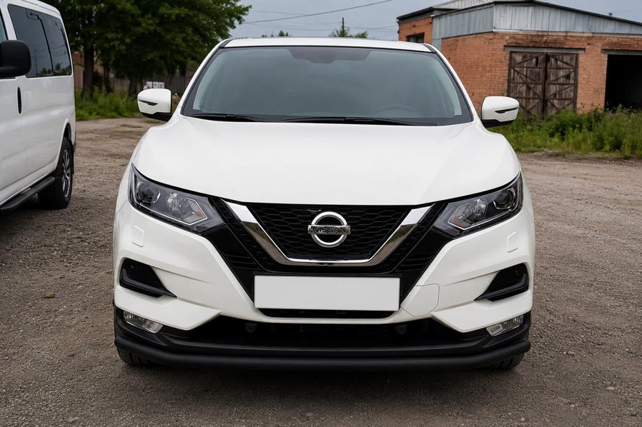Nissan Qashqai 2014–2021 Predný ochranný rám ST008 Black (2017-2021, nerez) Image