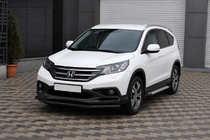 Honda CRV 2012–2016 Predný ochranný rám ST008 Black (nerez) fotografia 3