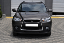 Mitsubishi ASX 2010–2023 Predný ochranný rám ST008 Black (nerez) fotografia 3